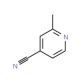 4-Cyano-2-methylpyridine (CAS 2214-53-1) - chemical structure image