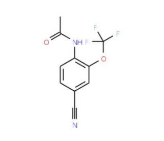 4-Cyano-2-(trifluoromethoxy)acetanilide (CAS 175278-19-0) - chemical structure image