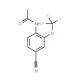 4-Cyano-2-(trifluoromethoxy)acetanilide (CAS 175278-19-0) - chemical structure image
