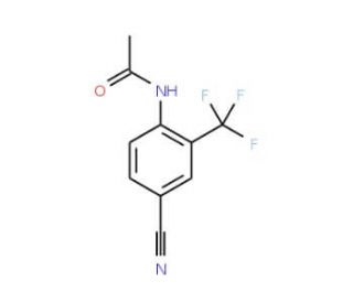 4-Cyano-2-(trifluoromethyl)acetanilide (CAS 175277-96-0) - chemical structure image