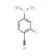 4-Cyano-3-fluorobenzeneboronic acid (CAS 843663-18-3) - chemical structure image