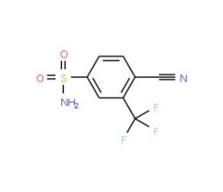 4-cyano-3-(trifluoromethyl)benzenesulfonamide - chemical structure image