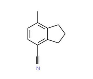 4-Cyano-7-methylindan (CAS 15085-20-8) - chemical structure image