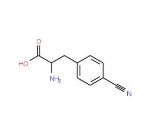 4-Cyano-L-phenylalanine (CAS 104531-20-6) - chemical structure image