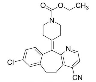 4-Cyano Loratadine (CAS 860010-33-9) - chemical structure image