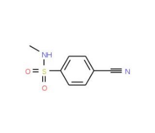 4-cyano-N-methylbenzenesulfonamide - chemical structure image