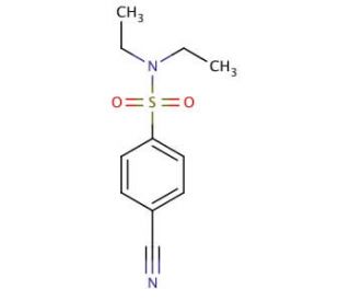 4-cyano-N,N-diethylbenzenesulfonamide - chemical structure image
