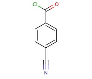 4-Cyanobenzoyl chloride (CAS 6068-72-0) - chemical structure image