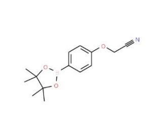 4-Cyanomethoxyphenylboronic acid, pinacol ester (CAS 475272-13-0) - chemical structure image