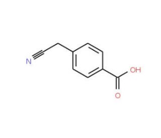 4-(Cyanomethyl)benzoic acid (CAS 50685-26-2) - chemical structure image