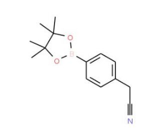 (4-Cyanomethyl)phenylboronic acid pinacol ester (CAS 138500-86-4) - chemical structure image
