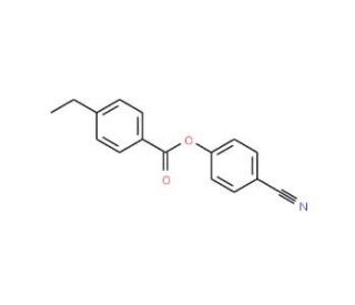 4-Cyanophenyl 4-ethyl-benzoate (CAS 56131-48-7) - chemical structure image