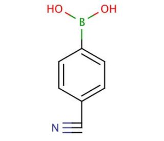 4-Cyanophenylboronic acid (CAS 126747-14-6) - chemical structure image