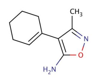 4-cyclohex-1-en-1-yl-3-methylisoxazol-5-amine - chemical structure image