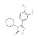 4-Cyclohexyl-5-(3,4-dimethoxy-phenyl)-4H-[1,2,4]triazole-3-thiol - chemical structure image