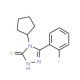 4-Cyclopentyl-5-(2-fluoro-phenyl)-4H-[1,2,4]triazole-3-thiol - chemical structure image
