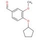 4-Cyclopentyloxy-3-methoxy-benzaldehyde - chemical structure image