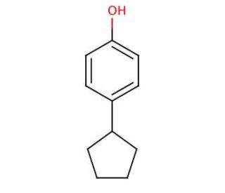 4-Cyclopentylphenol (CAS 1518-83-8) - chemical structure image