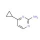 4-Cyclopropyl-2-pyrimidinamine (CAS 21573-15-9) - chemical structure image