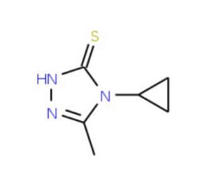 4-cyclopropyl-5-methyl-4H-1,2,4-triazole-3-thiol - chemical structure image