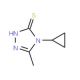 4-cyclopropyl-5-methyl-4H-1,2,4-triazole-3-thiol - chemical structure image