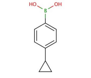 4-Cyclopropyl-benzeneboronic acid (CAS 302333-80-8) - chemical structure image