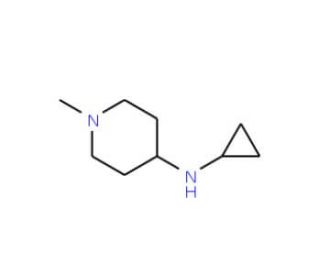 4-Cyclopropylamino-1-methylpiperidine - chemical structure image
