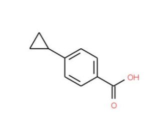 4-Cyclopropylbenzoic acid (CAS 1798-82-9) - chemical structure image