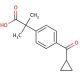 4-(Cyclopropylcarbonyl)-α,α-dimethylbenzeneacetic Acid (CAS 162096-54-0) - chemical structure image
