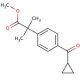 4-(Cyclopropylcarbonyl)-α,α-dimethylbenzeneacetic Acid Methyl Ester - chemical structure image
