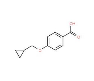 4-(cyclopropylmethoxy)benzoic acid - chemical structure image