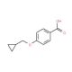 4-(cyclopropylmethoxy)benzoic acid - chemical structure image