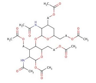 4-Deoxy-&alpha;-D-chitobiose Peracetate - chemical structure image