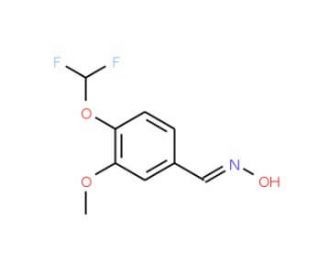 4-Difluoromethoxy-3-methoxy-benzaldehyde oxime (CAS 733796-08-2) - chemical structure image