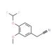 [4-(difluoromethoxy)-3-methoxyphenyl]acetonitrile (CAS 852851-91-3) - chemical structure image