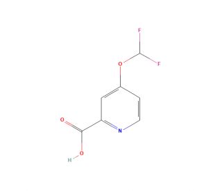 4-(Difluoromethoxy)pyridine-2-carboxylic acid (CAS 1707365-38-5) - chemical structure image