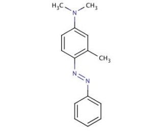 4-Dimethylamino-2-methylazobenzene (CAS 54-88-6) - chemical structure image