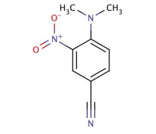 4-Dimethylamino-3-nitrobenzonitrile (CAS 19005-63-1) - chemical structure image