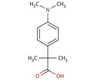 4-(Dimethylamino)-&alpha;,&alpha;-dimethylbenzeneacetic Acid (CAS 228411-16-3) - chemical structure image
