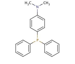 4-(Dimethylamino)phenyldiphenylphosphine (CAS 739-58-2) - chemical structure image