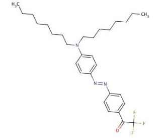 4-(Dioctylamino)-4&prime;-(trifluoroacetyl)azobenzene (CAS 193154-07-3) - chemical structure image