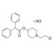 4-Diphenylacetoxy-N-(2-chloroethyl)piperidine hydrochloride (CAS 130817-71-9) - chemical structure image