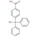 4-(Diphenylhydroxymethyl)benzoic acid (CAS 19672-49-2) - chemical structure image