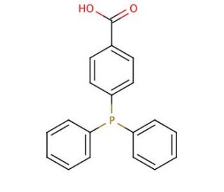 4-(Diphenylphosphino)benzoic acid (CAS 2129-31-9) - chemical structure image