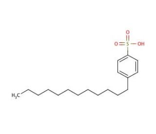 4-Dodecylbenzenesulfonic acid (CAS 121-65-3) - chemical structure image