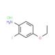 4-Ethoxy-2-fluoroaniline, HCl (CAS 380430-46-6) - chemical structure image