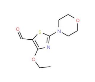 4-Ethoxy-2-morpholin-4-yl-thiazole-5-carbaldehyde - chemical structure image