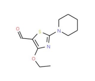 4-Ethoxy-2-piperidin-1-yl-thiazole-5-carbaldehyde - chemical structure image