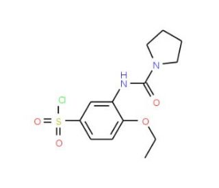 4-Ethoxy-3-[(pyrrolidine-1-carbonyl)-amino]-benzenesulfonyl chloride - chemical structure image