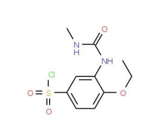 4-Ethoxy-3-(3-methyl-ureido)-benzenesulfonyl chloride - chemical structure image